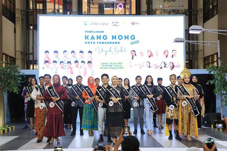 Para peserta Kang Nong Kota Tangerang 2023, yang diselenggarakan Disbudpar Kota Tangerang, Jumat (16/6). Foto: ISTIMEWA