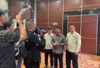 Wakil Walikota Tangerang H.Sachrudin saat menghadiri acara Pelantikan Pengurus Kota Persatuan Tenis Meja Seluruh Indonesia (PTMSI) Tangerang, masa bakti 2023 - 2027, Pada Senin, (5/6/2023). Yang Dilaksanakan Di Ballrom Pakons Prime Hotel Tangerang. ISTIMEWA 