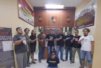 Satreskrim Polres Serang, saat berhasil mengamankan pelaku pencabulan terhadap anak. ISTIMEWA