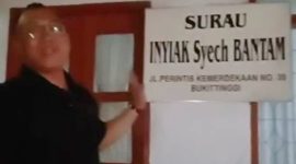 Wali Kota Cilegon Helldy Agustian, mengunjungi Surau Inyiak Syekh Bantam, di Jalan Perintis Kemerdekaan No.75, Aur Tajungkang Tengah Sawah, Guguk Panjang, Kota Bukittinggi, Sumatera Barat, Minggu (23/7/2023) Malam. dok; ISTIMEWA