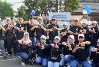 Kepala KPw BI Banten Immaduddin Sahabat, saat Foto bersama di Podjok Pentas QRIS Awarna. (Foto: Pou)