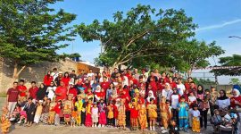 Warga Cluster Indiana Citraland Puri Serang, Antusias memeriahkan HUT Ke-78 RI. (Foto: Istimewa)