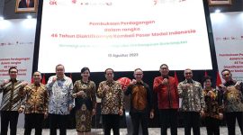 Foto bersama perayaan 46 tahun Anniversary Pasar Modal Indonesia. (Foto: Istimewa)