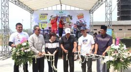 Puri Harmoni Indah meriahkan HUT RI ke-78 dan HUT Kota Serang yang ke-16 dengan acara GRAND LAUNCHING, Walikota Serang Syafrudin, turut menyemarakkan acara ini. (Foto: Istimewa)