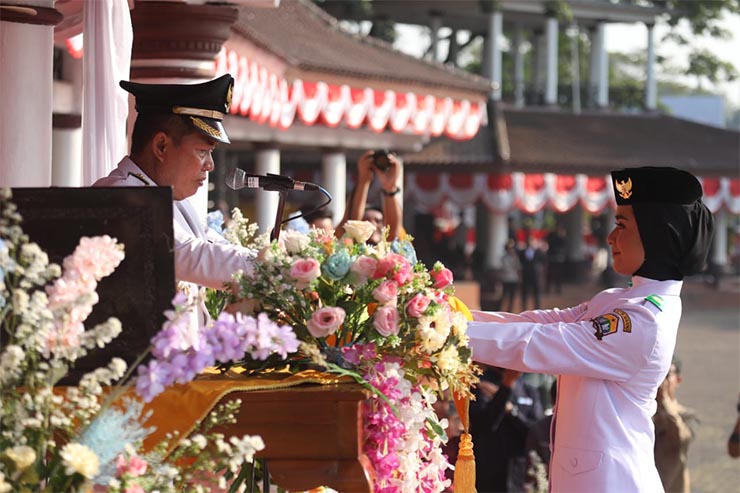 Pemkot Serang Gelar Upacara Pengibaran Bendera HUT Ke-78 RI Tahun 2023. (Foto: Istimewa)