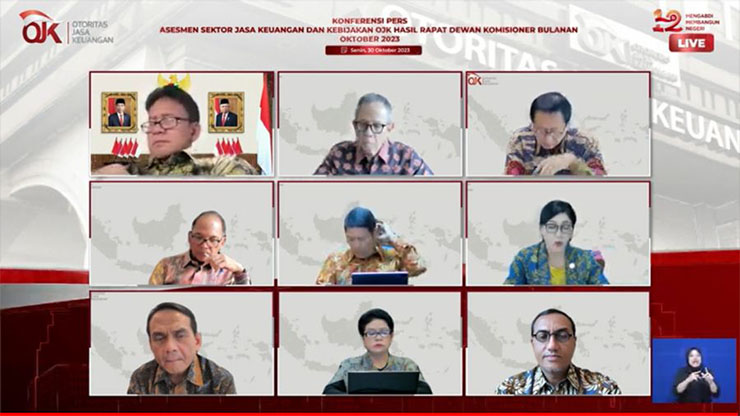 Rapat Dewan Komisioner (RDK), Otoritas Jasa Keuangan (OJK). (Foto: ScreenShot Youtube)