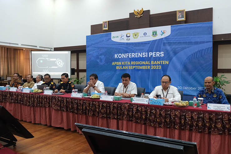 Konferensi Pers APBN KITA Regional Banten, bulan September 2023. (Foto: Istimewa)