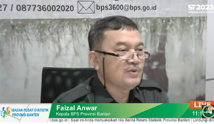 Kepala BPS Provinsi Banten, Faizal Anwar. (Foto: NET)