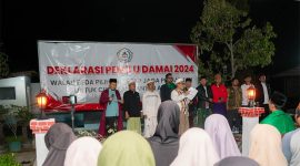 Deklarasi Pemilu Damai 2024, PonPes Al-Fathaniyah, Pimpinan KH. Matin Syarkowi. (Foto: Bantenesia.NET)
