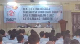 Dialog Kebangsaan, Deklarasi Prabowo-Gibran dan Pembekalan Gen Z Kota Serang - Banten. (Foto: Bantenesia)