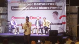 Mimbar Demokrasi 'Komunitas Muda Bicara Pemilu' yang dihadiri Alam Ganjar. (Foto: Istimewa)