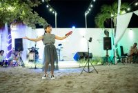 Syifa Kusuma saat Performance dalam acara Konser Amal Peduli Palestina, Gasenda dan Elok Project. (Foto: Instagram Official Syifa Kusuma)