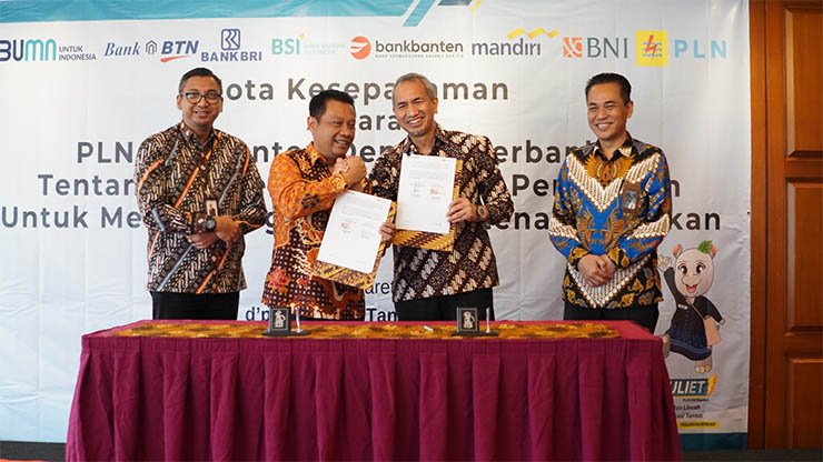 Bank Banten dan PLN UID Kerjasama Strategis Ketenagalistrikan Banten. (Foto: Istimewa)