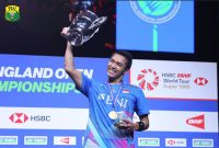 Jonatan Christie, sang Juara Tunggal putra All England 2024. (Foto: Official instagram: @Badminton.Ina)