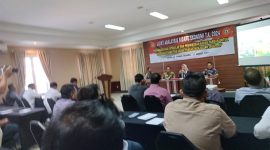 Diskusi Komunitas Penggiling Beras dan Ditributor Beras provinsi banten dukung Pemerintah menanggulangi spekulasi dan penimbunan bahan pangan jelang idul Fitri 2024. (Foto: Istimewa)