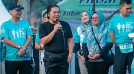 Penjabat (Pj) Gubernur Banten, Al Muktabar, didampingi Pj Walikota Serang Nanang Saefudin, Dandrem 062/MY dan Ketua Pokja Ekbispar Banten Susi Kurniawati. (Foto: Ekbispar Official - Indro_nothingman)