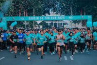 Ribuan pelari Banten 5K Fun Run 2024 saat melakukan Start. (Foto: Ekbispar Official - Indro_nothingman) 