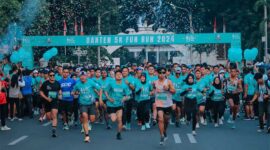 Ribuan pelari Banten 5K Fun Run 2024 saat melakukan Start. (Foto: Ekbispar Official - Indro_nothingman) 