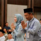 Pasangan Calon Bupati dan Wakil Bupati Kabupaten Serang, Ratu Zakiyah-Najib Hamas saat hadiri Deklarasi Pilkada Damai. (Foto: Istimewa)