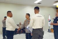 Pelaksanaan Pelatihan & Pendidikan Satpam Kualifikasi Gada Madya 110 JP, oleh BUJP Cakra Batara Security yang Bekerja Sama dengan Ditbinmas Polda Banten. (Foto: PT CBS)