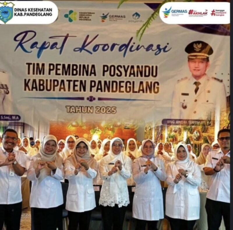 Dinas Kesehatan Kabupaten Pandeglang menggelar Rapat Koordinasi Tim Pembina (TP) Posyandu Kabupaten Pandeglang, tahun 2025. (Foto: Istimewa)