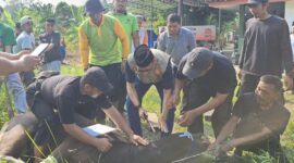 Ketua DPD PKS Kota Serang, Hasan Basri saat hendak menyembelih hewan Kurban di Moment Idul Adha 1446 H. (Foto: Istimewa)