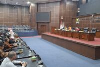 DPRD Kota Serang Terima Kunker Banggar DPRD Kabupaten Bengkayang, Sharing Soal LKPJ. (Foto: RG)