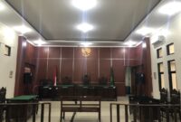 Suasana di salah satu Ruang Sidang PN Pandeglang. (Foto: Bantenesia)