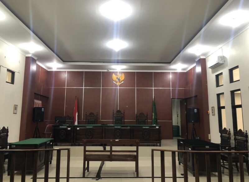 Suasana di salah satu Ruang Sidang PN Pandeglang. (Foto: Bantenesia)