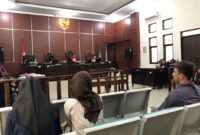 Penasehat Hukum, Imran saat membacakan Pledoi dalam Sidang Terdakwa Wenni Hatu Army Puspita. (Foto: Bantenesia)