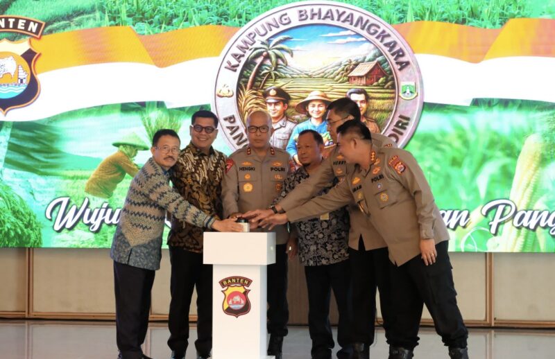 Polda Banten meresmikan Kampung Bhayangkara Pangan Mandiri, sebagai bentuk Dukungan Program Pemerintah Dorong Ketahanan Pangan Nasional. (Foto: Istimewa)