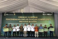 Gerakan Nasional Pengendalian Inflasi Pangan (GNPIP) 2025, Rabu (29/10/2025) di Desa Margamulya, Kecamatan Mauk, Kabupaten Tangerang. (Foto: Babtenesia)