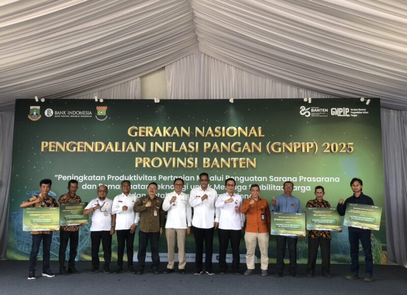 Gerakan Nasional Pengendalian Inflasi Pangan (GNPIP) 2025, Rabu (29/10/2025) di Desa Margamulya, Kecamatan Mauk, Kabupaten Tangerang. (Foto: Babtenesia)