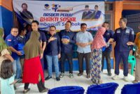 Hut NasDem ke-14, DPD Partai NasDem Kabupaten Serang, Melakukan Donor Darah, dan Membagikan 300 Sembako kepada Masyarakat. (Foto: Istimewa)