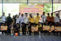 Anggota Komisi X DPR RI, Adde Rosi Khoerunnisa, bekerja sama dengan Kementerian Pemuda dan Olahraga (Kemenpora) resmi menggelar Kejurda Futsal Relawan Banten Bersatu (RBB) Cup 2025 di Lapangan Futsal Warunggunung, Kabupaten Lebak, Jumat (21/11/2025). (Foto: Istimewa)