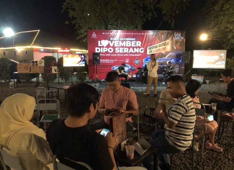 Event Gathering Lovember bertajuk ‘Drive with Love, Drive with Mitsubishi’. (Foto: Bantenesia)