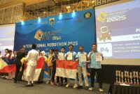 Empat Siswa Sekolah Menengah Kejuruan Islam Cendikia (SMKIC) Berprestasi dalam gelaran International Robothon 2025. (Foto: Istimewa)