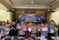 Polres Serang Ungkap Kasus Kriminal sepanjang 2025. (Foto: Bantenesia)