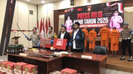 Ungkap Kasus sepanjang 2025, Polresta Serang Kota. (Foto: Bantenesia)