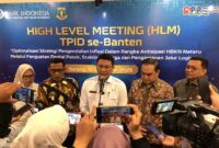 High Level Meeting (HLM) Tim Pengendalian Inflasi Daerah (TPID) se-Provinsi Banten 2025. (Foto: Bantenesia)