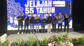 Gathering Pelanggan bertajuk “Jelajah 55 Tahun, Besar Bersama Mitsubishi Fuso” dalam rangka kampanye 55th Anniversary Mitsubishi Fuso. (Foto: Bantenesia)