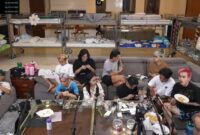 Member AAA CLAN dalam Program Live Streaming berdurasi Panjang-MARAPTHON. (Foto: NET)