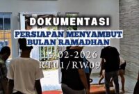 Warga RT. 01/RW. 09 Benggala-Cipare Sambut Ramadan 1447 H/ 2026 M Giatkan Kerja Bakti. (Foto: Istimewa)