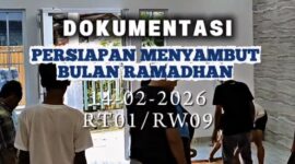Warga RT. 01/RW. 09 Benggala-Cipare Sambut Ramadan 1447 H/ 2026 M Giatkan Kerja Bakti. (Foto: Istimewa)