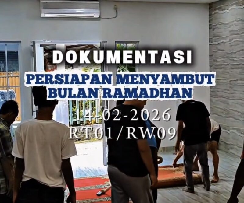 Warga RT. 01/RW. 09 Benggala-Cipare Sambut Ramadan 1447 H/ 2026 M Giatkan Kerja Bakti. (Foto: Istimewa)