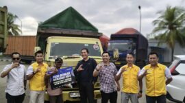 PT. KTB, saat mengunjungi Fuso Berkah Ramadan 1447 H/ 2026 M, di Rest Area Jl Raya Merak KM 115, Kota Cilegon. (Foto; Istimewa)