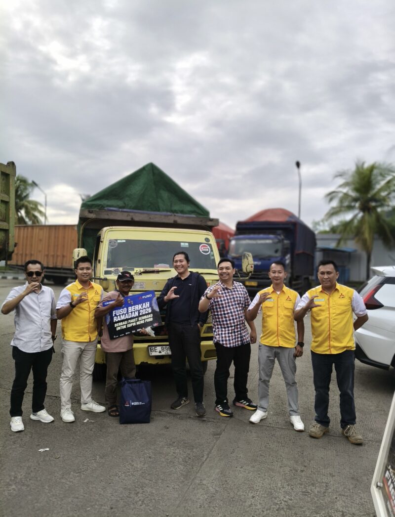 PT. KTB, saat mengunjungi Fuso Berkah Ramadan 1447 H/ 2026 M, di Rest Area Jl Raya Merak KM 115, Kota Cilegon. (Foto; Istimewa)