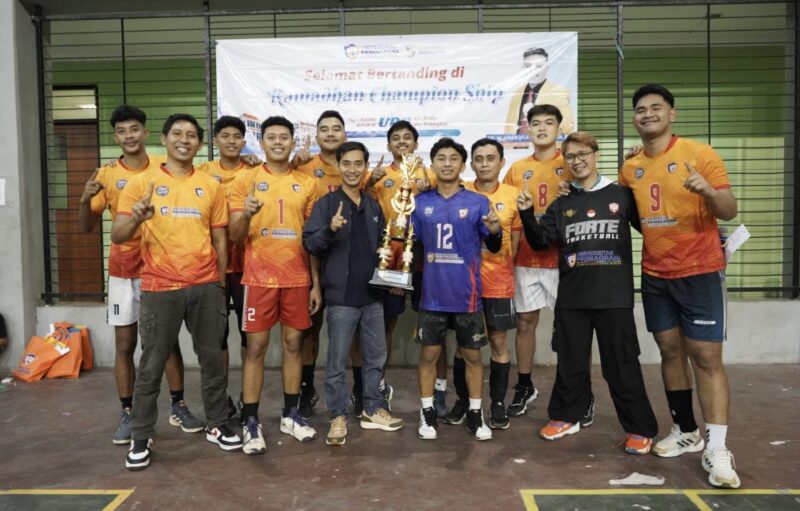 UPG A sebagai Juara Pertama, Turnamen Voli Ramadhan Championship. (Foto: Istimewa)