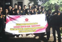 DPC Laskar Banten Tangerang Raya, menyampaikan Deklarasi Dukungan Program serta Kebijakan Pemerintah. (Foto: Istimewa)