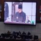 Gubernur Provinsi Banten, Andra Soni, saat memyampaikan materi Laporan Keterangan Pertanggungjawaban (LKPJ) di hadapan Anggota DPRD Banten. (Foto: Istimewa)